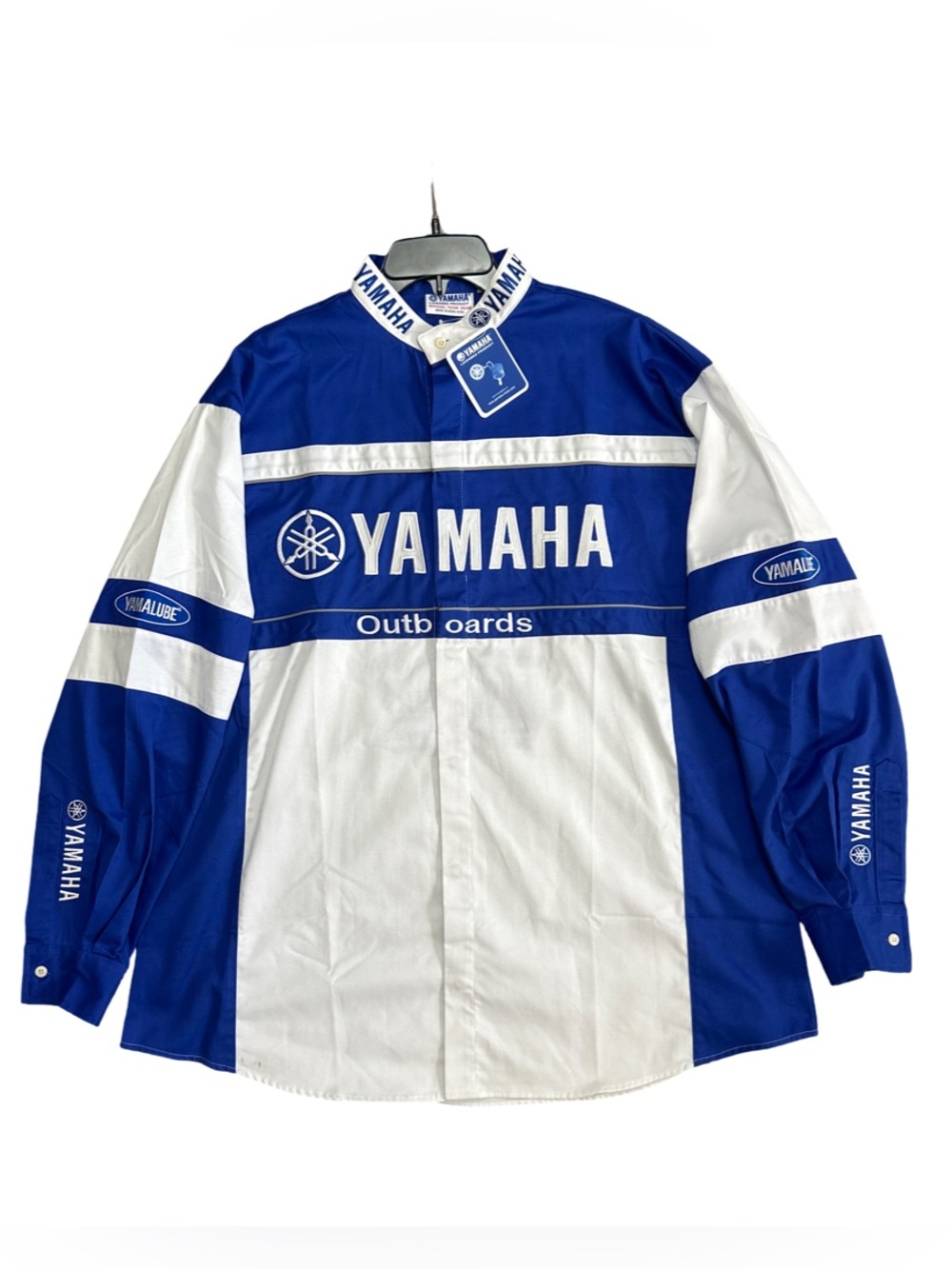 Yamaha Outboards Team Gear Button Shirt Mens XL NWT Yamalube Racing Pit Crew